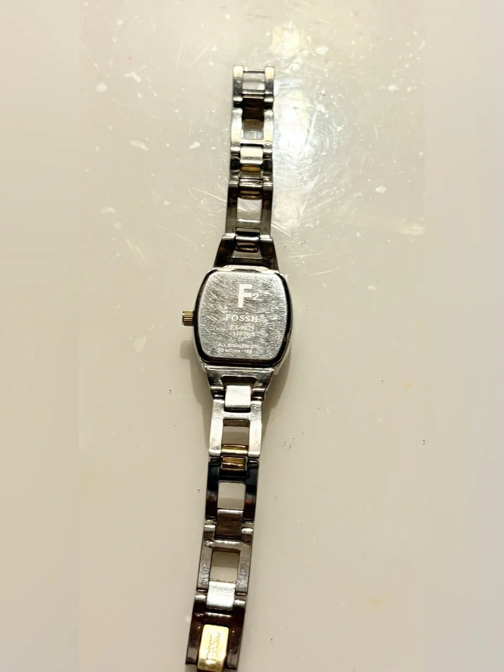 Fossil F2 Women's Two-Tone Stainless Bracelet Analog Quartz 165FT Date Watch